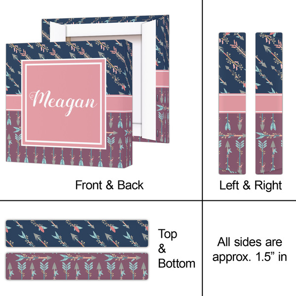 Tribal Arrows 8x8 - Canvas Print - Approval