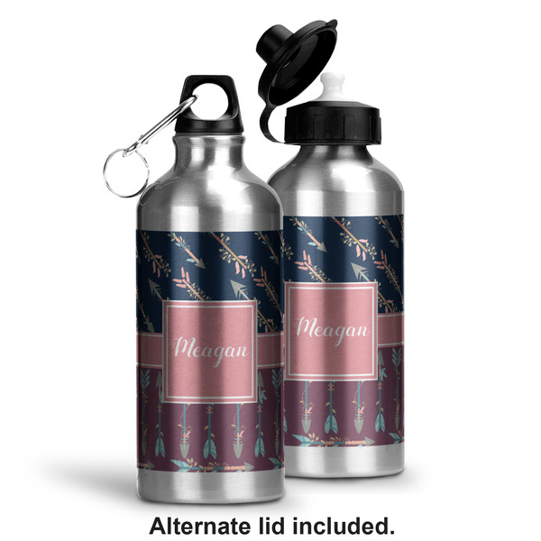 Tribal Arrows Aluminum Water Bottle - Alternate lid options