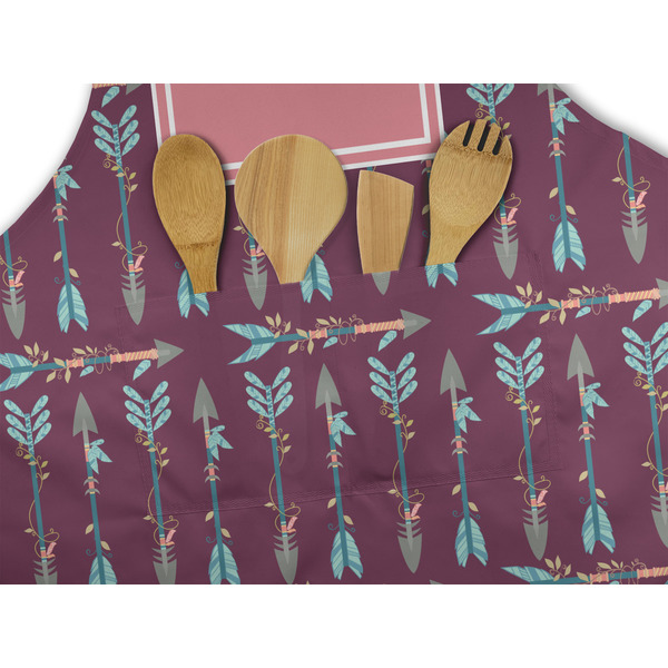 Tribal Arrows Apron - Pocket Detail with Props