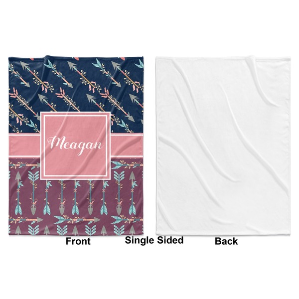 Tribal Arrows Baby Blanket (Single Sided - Printed Front, White Back)