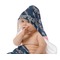 Tribal Arrows Baby Hooded Towel on Child