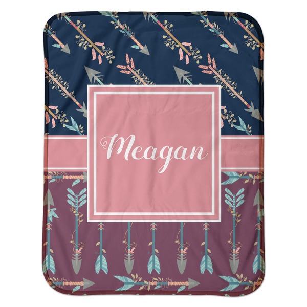 Tribal Arrows Baby Sherpa Blanket - Flat