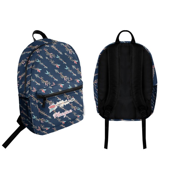 Tribal Arrows Backpack front and back - Apvl