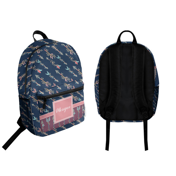 Tribal Arrows Backpack front and back - Apvl