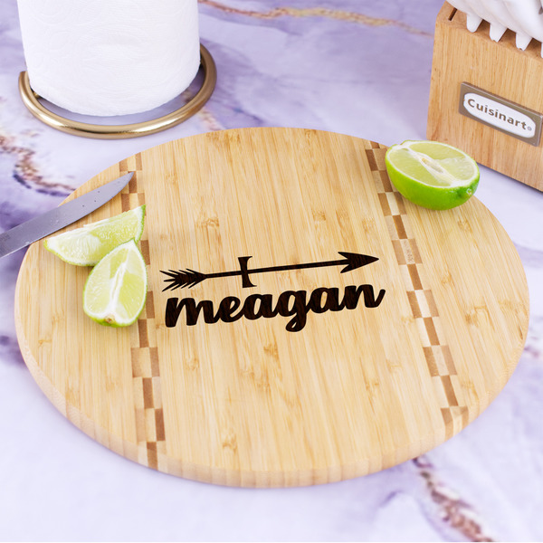 Tribal Arrows Bamboo Cutting Board - In Context