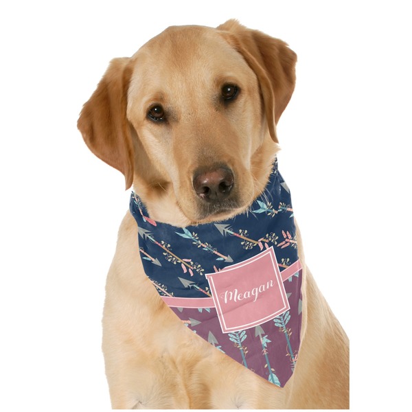 Custom Tribal Arrows Dog Bandana Scarf w/ Name or Text
