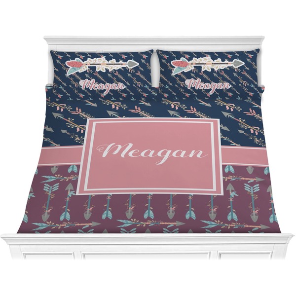 Custom Tribal Arrows Comforter Set - King (Personalized)