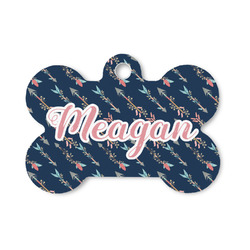 Tribal Arrows Bone Shaped Dog ID Tag - Small (Personalized)