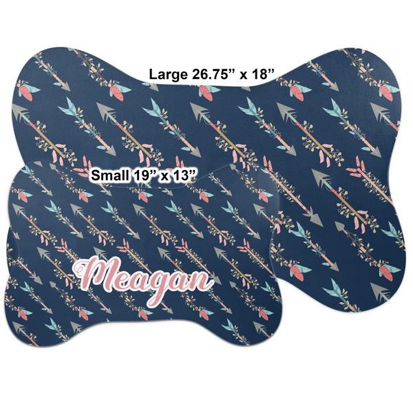 Tribal Arrows Bone Shaped Mat Comparison