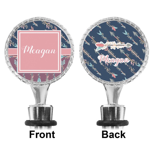 Tribal Arrows Bottle Stopper - Front and Back