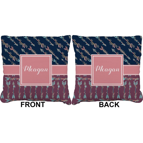 Tribal Arrows Burlap Pillow Approval