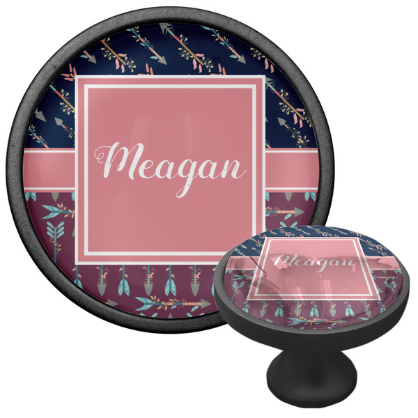 Tribal Arrows Cabinet Knob - Black - Multi Angle