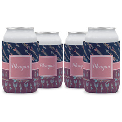 Tribal Arrows Can Cooler (12 oz) - Set of 4 w/ Name or Text