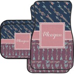 Tribal Arrows Car Floor Mats Set - 2 Front & 2 Back (Personalized)
