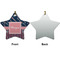 Tribal Arrows Ceramic Flat Ornament - Star Front & Back (APPROVAL)