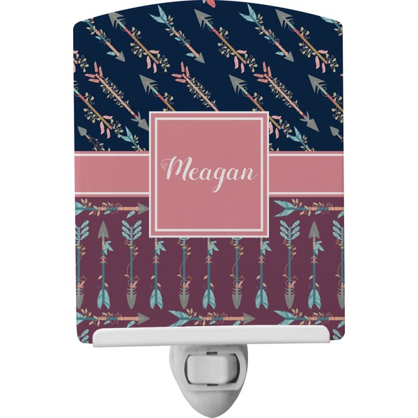 Custom Tribal Arrows Ceramic Night Light (Personalized)