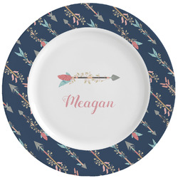 Tribal Arrows Ceramic Dinner Plates (Set of 4) (Personalized)