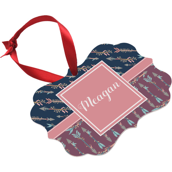 Tribal Arrows Christmas Ornament (Angle View)