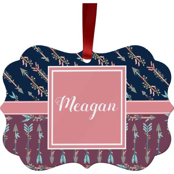 Tribal Arrows Christmas Ornament (Front View)