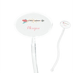 Tribal Arrows 7" Oval Plastic Stir Sticks - Clear (Personalized)