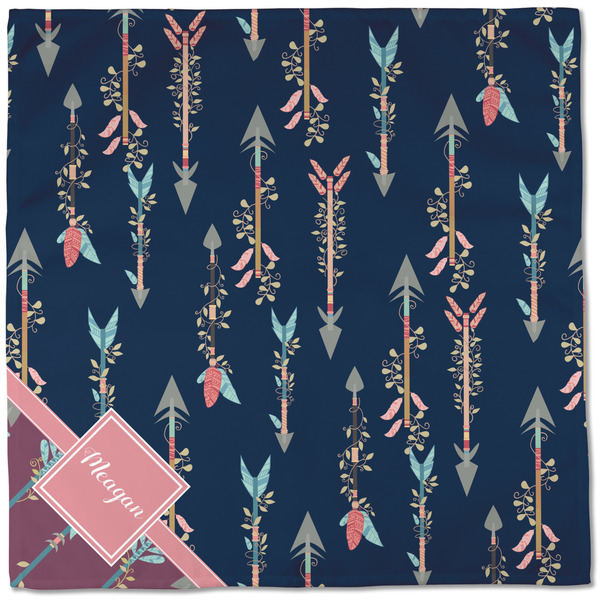 Tribal Arrows Cloth Napkins - Personalized Dinner (Full Open)
