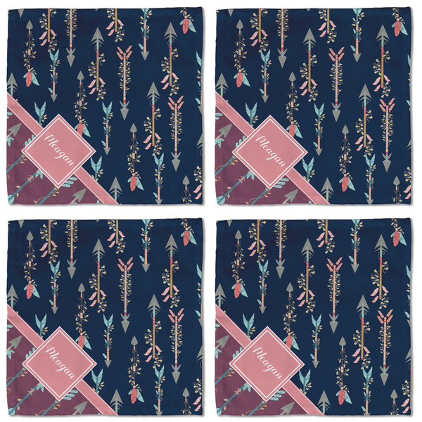 Tribal Arrows Cloth Napkins - Personalized Lunch (APPROVAL) Set of 4