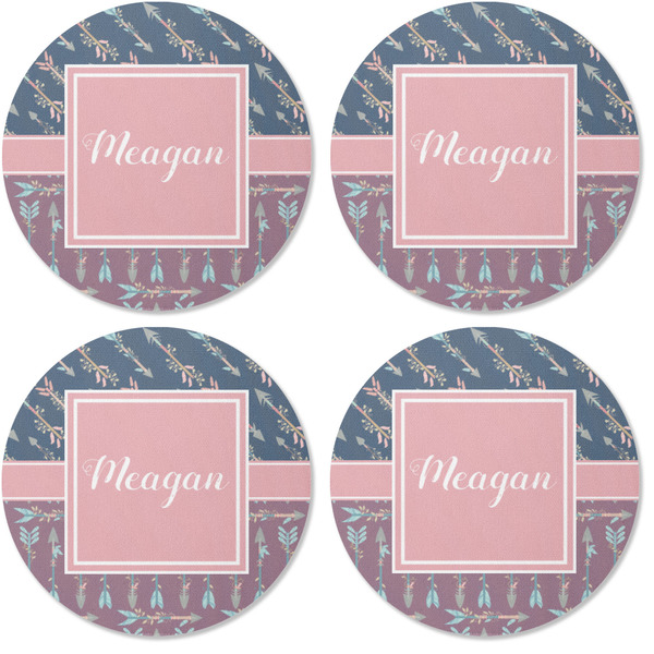 Tribal Arrows Coaster Round Rubber Back - Apvl