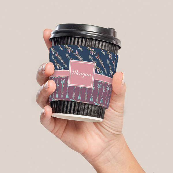 Tribal Arrows Coffee Cup Sleeve - LIFESTYLE