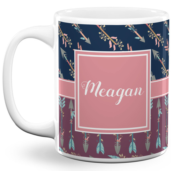 Custom Tribal Arrows 11 Oz Coffee Mug - White (Personalized)