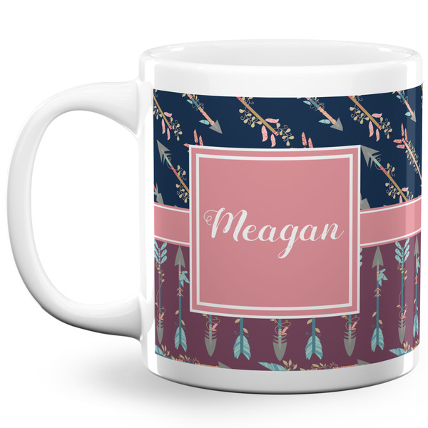 Tribal Arrows Coffee Mug - 20 oz - White