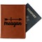 Tribal Arrows Passport Holder - Faux Leather (Personalized)