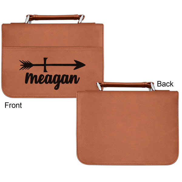 Tribal Arrows Cognac Leatherette Bible Covers - Small Single Sided Apvl