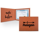 Tribal Arrows Leatherette Certificate Holder (Personalized)