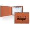 Tribal Arrows Cognac Leatherette Diploma / Certificate Holders - Front only - Main