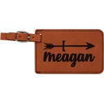 Tribal Arrows Leatherette Luggage Tag (Personalized)