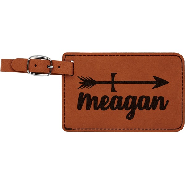 Custom Tribal Arrows Leatherette Luggage Tag (Personalized)
