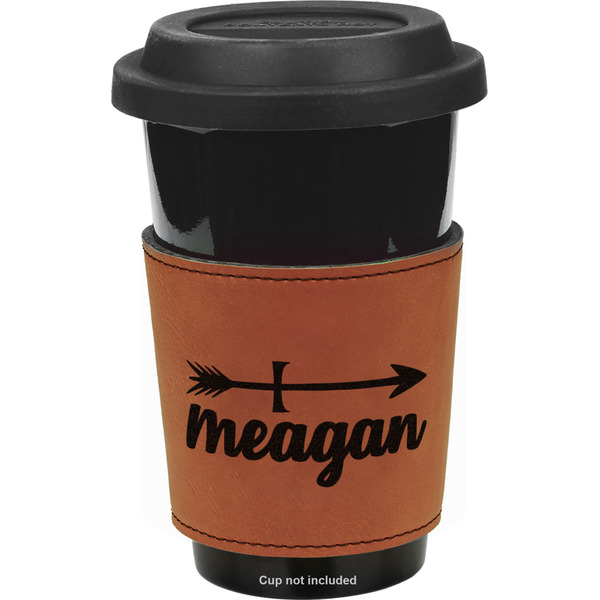 Custom Tribal Arrows Leatherette Cup Sleeve - Single Sided (Personalized)