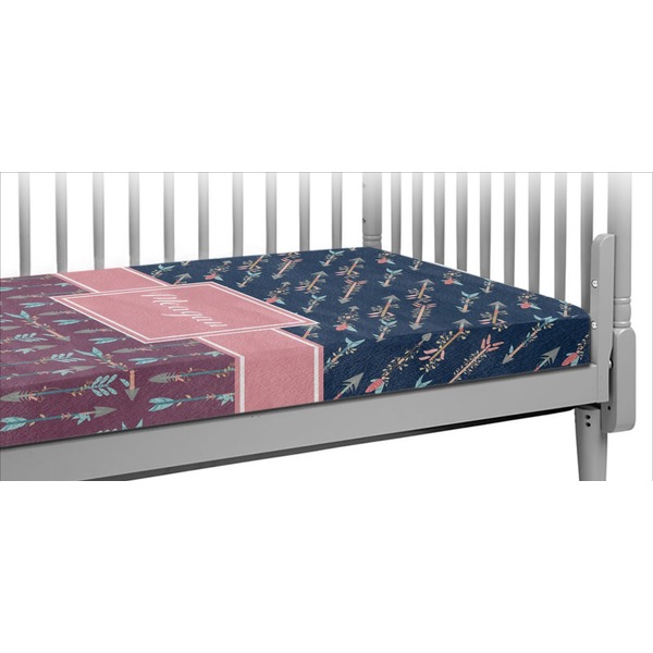 Custom Tribal Arrows Crib Fitted Sheet (Personalized)
