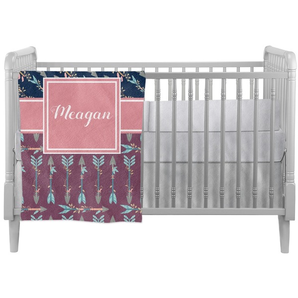 Custom Tribal Arrows Crib Comforter / Quilt (Personalized)