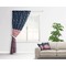 Tribal Arrows Curtain With Window and Rod - in Room Matching Pillow