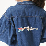 Tribal Arrows Twill Iron On Patch - Custom Shape - 3XL