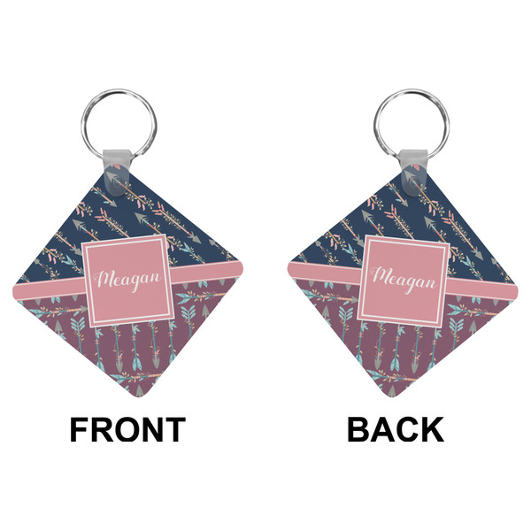 Tribal Arrows Diamond Keychain (Front + Back)