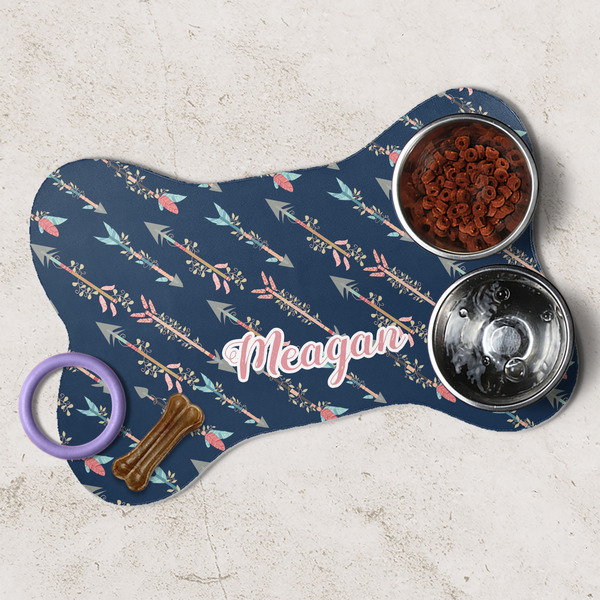 Tribal Arrows Dog Bone Shaped Mat Lifestyle