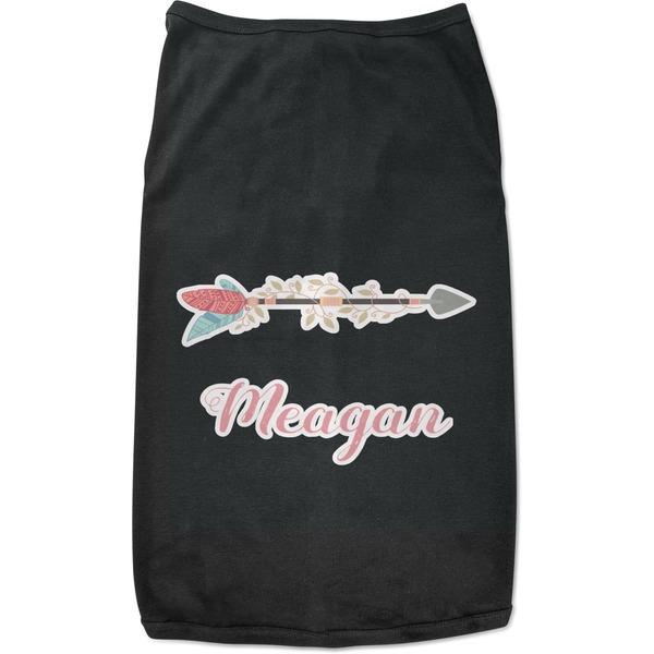 Custom Tribal Arrows Black Pet Shirt (Personalized)
