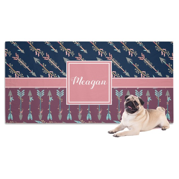 Custom Tribal Arrows Dog Towel (Personalized)