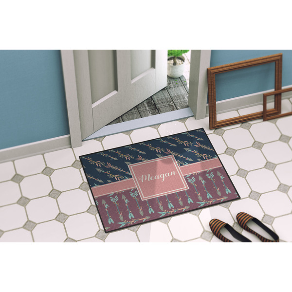 Tribal Arrows Door Mat Lifestyle