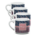 Tribal Arrows Double Shot Espresso Cups - Set of 4 (Personalized)