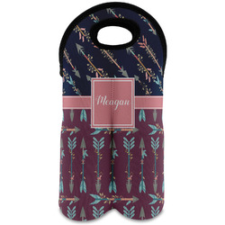 Tribal Arrows Wine Tote Bag (2 Bottles) (Personalized)