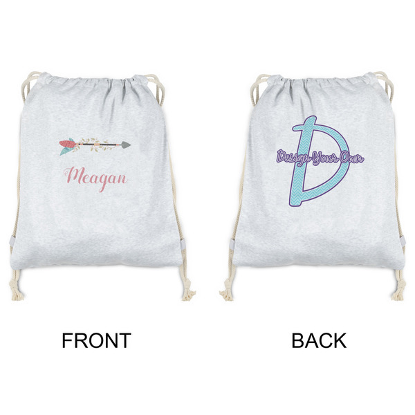 Tribal Arrows Drawstring Backpacks - Sweatshirt Fleece - Double Sided - APPROVAL