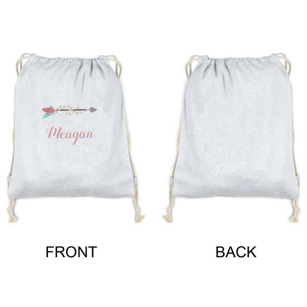 Tribal Arrows Drawstring Backpacks - Sweatshirt Fleece - Single Sided - APPROVAL